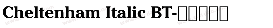 Cheltenham Italic BT字体转换